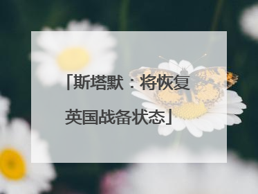 斯塔默：将恢复英国战备状态